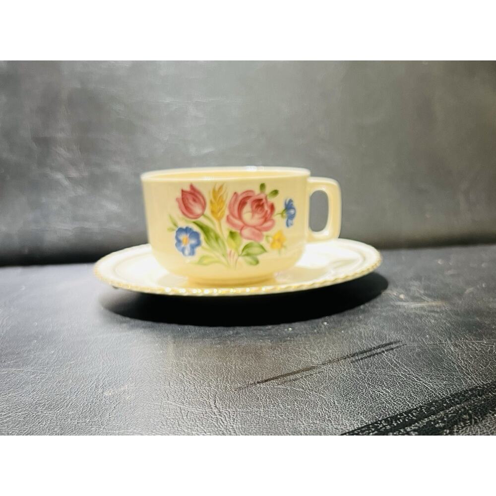 Harker Pottery Company Tea Cup And Saucer